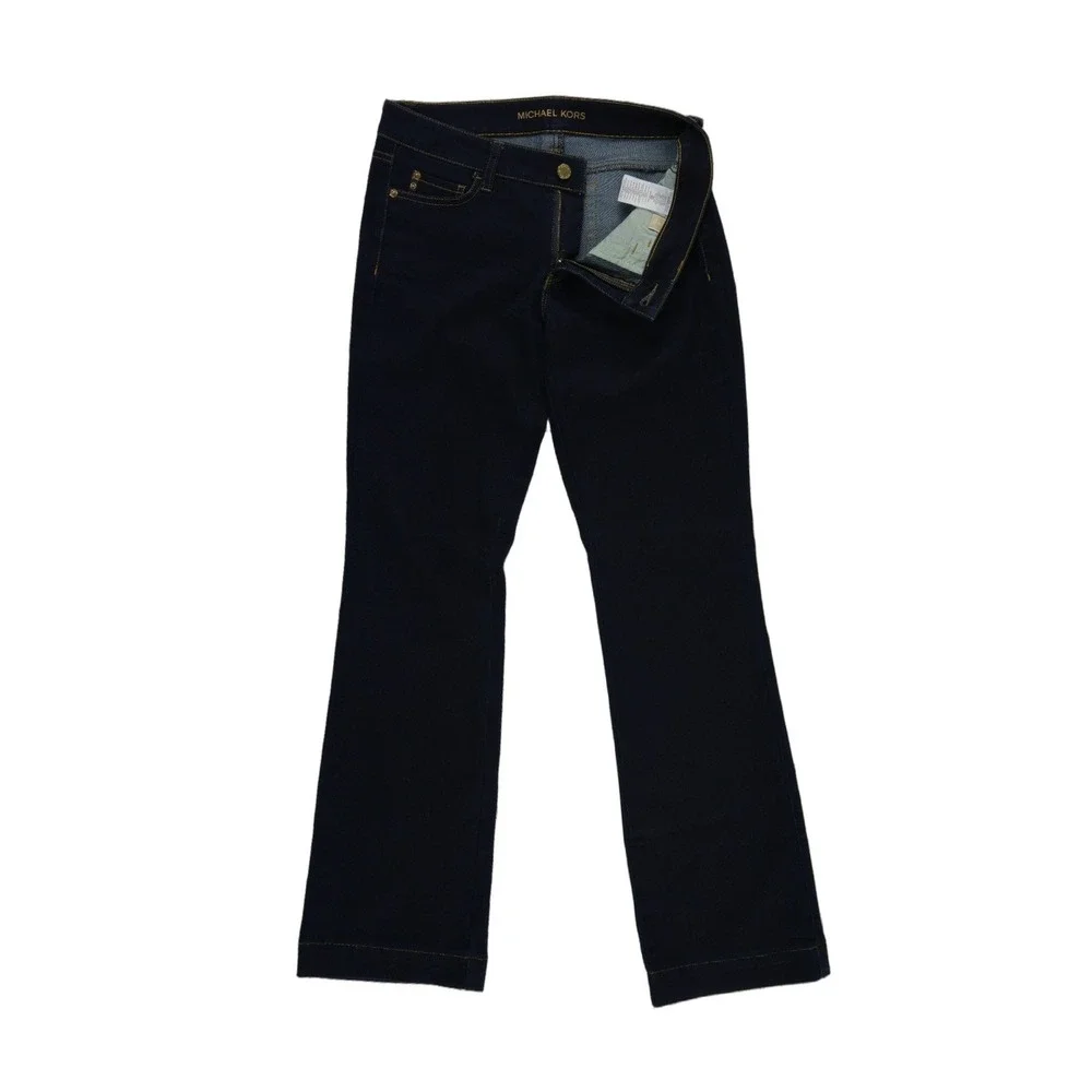 Michael Kors Bootcut Jeans Women's Size 6 Dark Blue‎ Indigo Stretch Denim